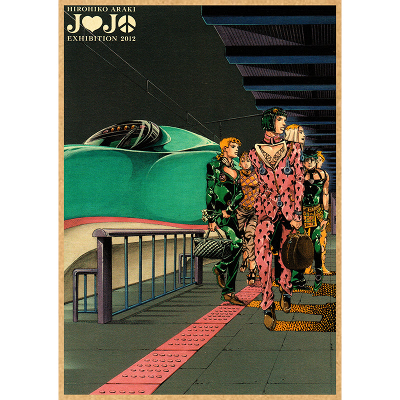 Poster JOJO Golden Wind HIROHIKO ARAKI EXHIBITION 2012 | JJBA SHOP