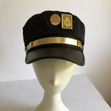 casquette jotaro kujo doré noir