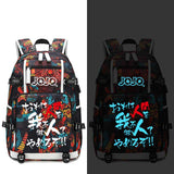 Sac à dos JOJO <br> JJBA Fluorescent (Rouge/Bleu)