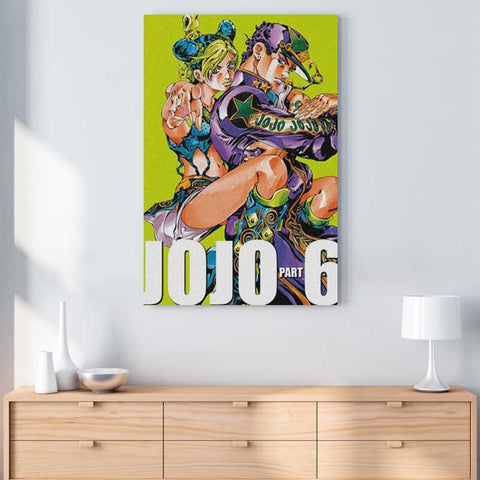 Tableau JOJO <br> Jotaro & Jolyne (Vert)