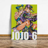 Tableau JOJO <br> Jotaro & Jolyne (Vert)