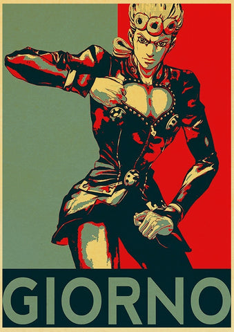 Propaganda JOJO Poster Giorno Giovanna