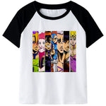 Tee Shirt JOJO Golden Wind Personnage