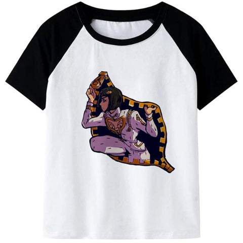 Tee Shirt JOJO Bruno Bucciarati noir nlanc