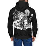 kira meme jojo sweat noir blanc