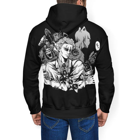 kira meme jojo sweat noir blanc