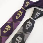 Cravate Kira Yoshikage noir violet