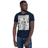 T-SHIRT JOJO JONATHAN STURDY ART bleu